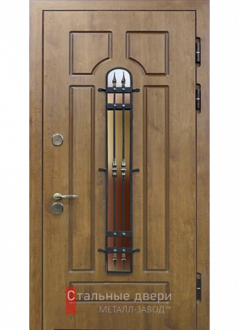 Входная дверь с терморазрывом и стеклом №4